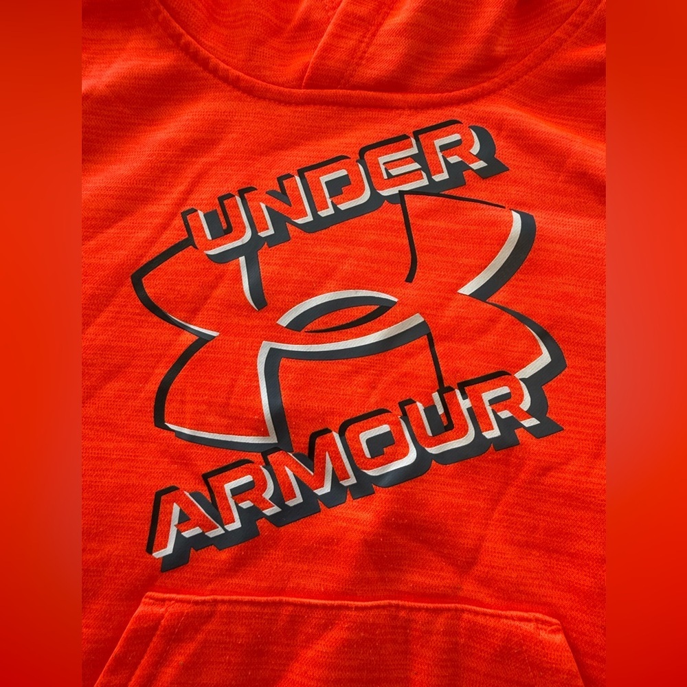 Under Armour Kids Bright Orange Hoodie - Picture 2 of 4